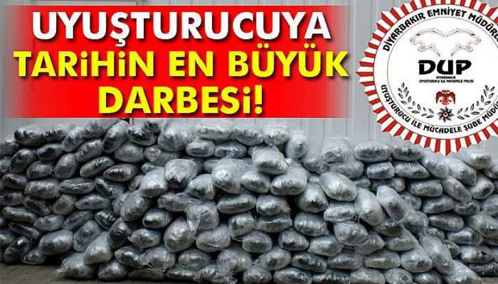 Diyarbakır'da uyuşturucuya tarihin en büyük darbesi vuruldu