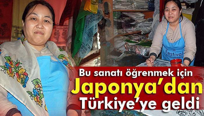 Bu sanatı öğrenmek için Japonya’dan Türkiye’ye geldi