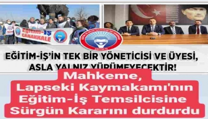 Eğitim-İş’in Tek Bir Yöneticisi ve Üyesi, Asla Yalnız Yürümeyecektir!