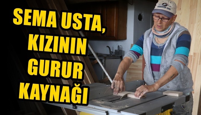 Sema usta, elinde malayla 23 yıldır inşaatlarda (VİDEO)