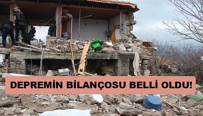 Çanakkale'de depremin bilançosu belli oldu (VİDEO)