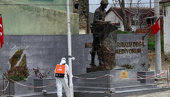 Tarihi Alanda Dezenfekte Çalışmaları Devam Ediyor