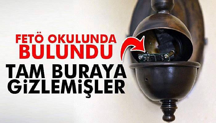 FETÖ okulunda gizli kameralar bulundu