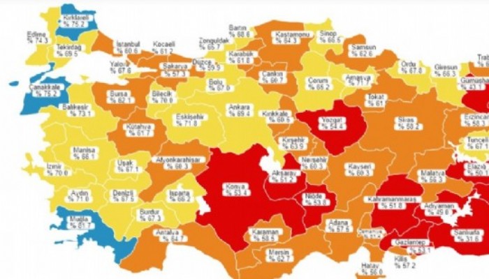 Çanakkale’de aşılamanın rengi mavi