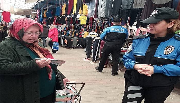 Çanakkale polisinden 'koronavirüs' broşürü 