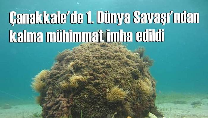 Çanakkale'de 1. Dünya Savaşı'ndan kalma mühimmat imha edildi