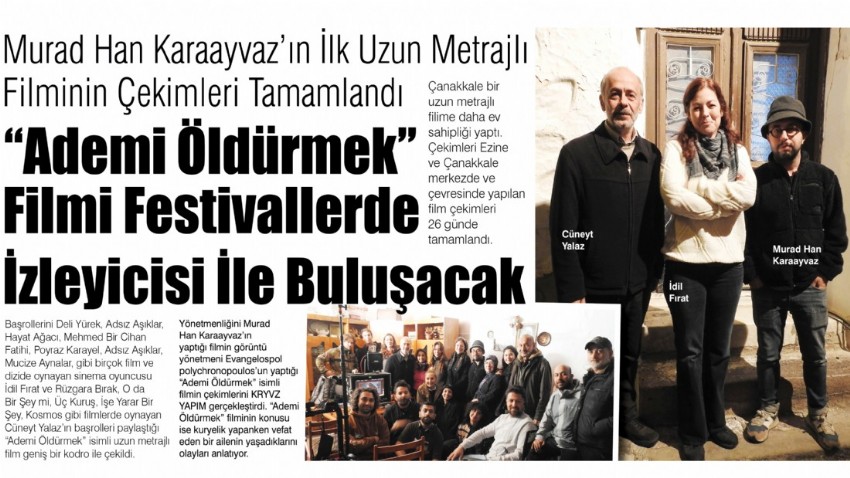 Murad Han Karaayvaz’ın İlk Uzun Metrajlı Filminin Çekimleri Tamamlandı