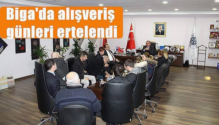 Biga'da alışveriş günleri ertelendi