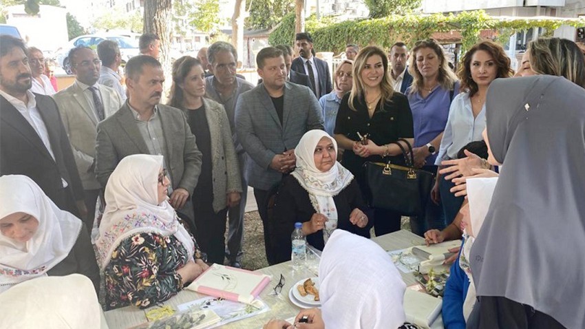 Ahmetçe köyü hesap işi sergisi açıldı