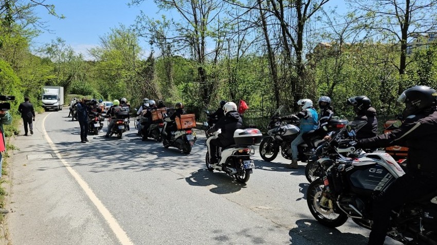 Motosikletliler 'Oğuz Murat Aci için adalet' diyerek buluştu  