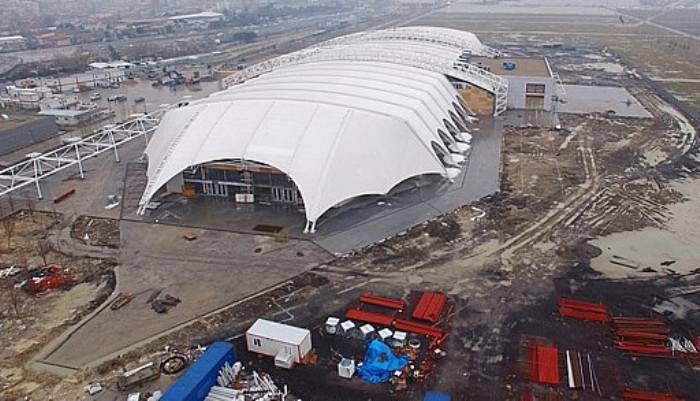 Avrasya Gösteri ve Sanat Merkezi havadan görüntülendi