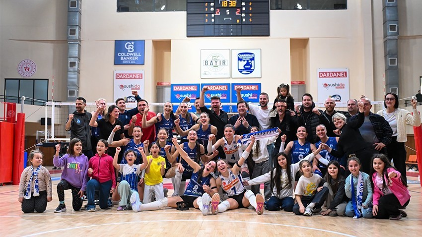 Çanakkale Belediyespor Kadın Voleybol Takımı’ndan Kritik Galibiyet