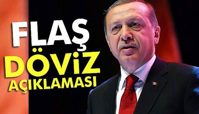 Erdoğan'dan flaş döviz açıklaması