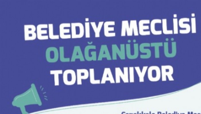 Çanakkale Belediye Meclisi Olağanüstü Toplanıyor