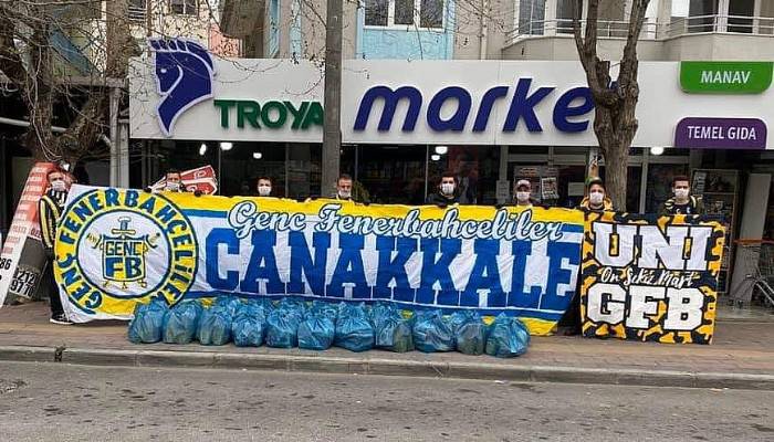 Fenerbahçelilerden erzak yardımı