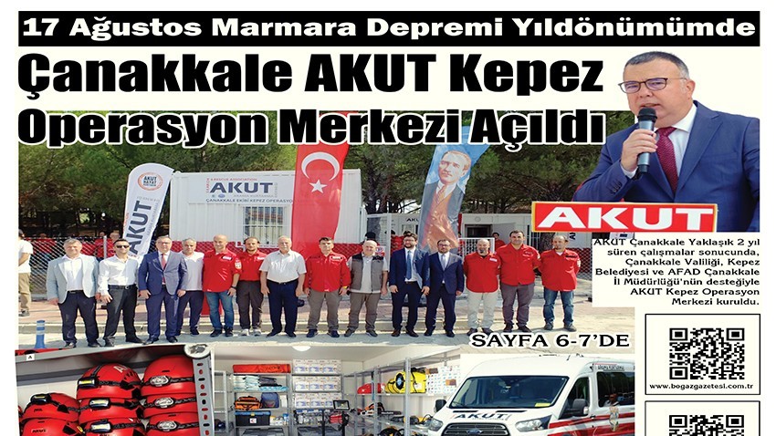 Çanakkale Akut Kepez Operasyon Merkezi Açıldı (VİDEO)