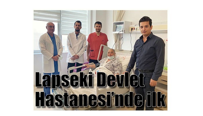 Lapseki Devlet Hastanesi'nde ilk