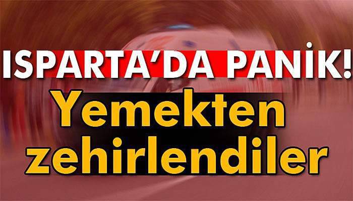 Isparta'da işçiler zehirlendi