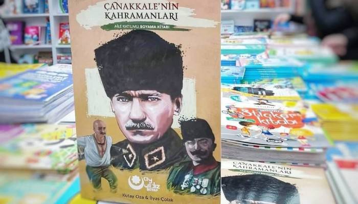 Çanakkale'nin Kahramanları boyama kitabında buluştu