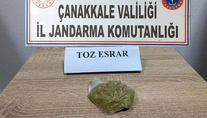 Çanakkale’de uyuşturucu operasyonu: 3 gözaltı