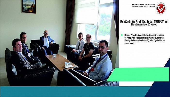 ÇOMÜ Rektörü Prof. Dr. Sedat Murat'tan Çanakkale Onsekiz Mart Üniversitesi Sağlık Uygulama ve Araştırma Hastanesine Ziyaret