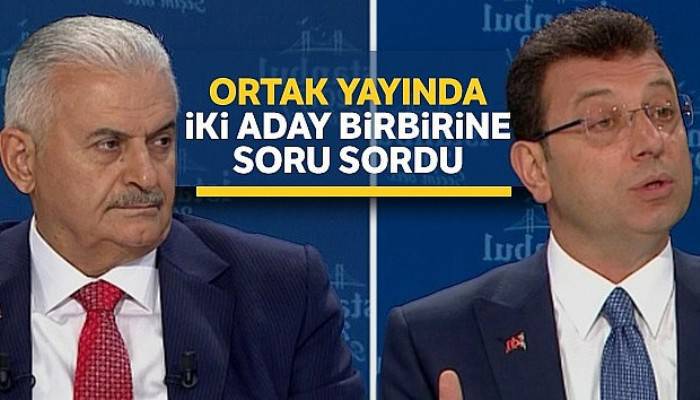 Ortak yayında iki aday birbirine soru sordu