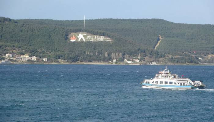 Gökçeada ve Bozcaada'ya feribot seferleri iptal edildi