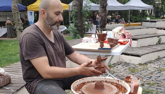 Seramik sanatçılarından müthiş performans