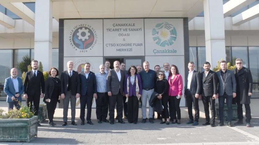 AK Parti Çanakkale Belediye Başkan Adayı İskenderoğlu ÇTSO Yönetim Kurulunu Ziyaret Etti