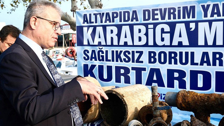 Karabiga’nın Su Boruları Yenilendi