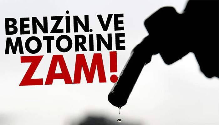 Benzin ve motorine zam!