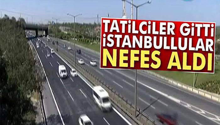 Tatilciler gitti, İstanbullular rahat nefes bir aldı