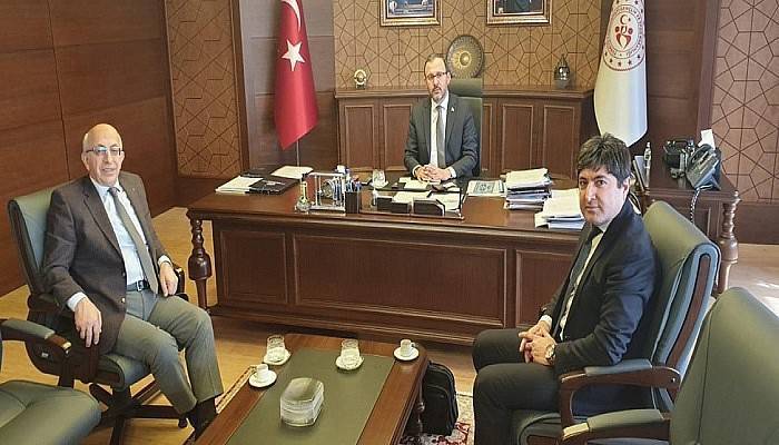 ÇOMÜ Rektörü Prof. Dr. Sedat Murat, Bakan Dr. Mehmet Kasapoğlu’nu Ziyaret Etti