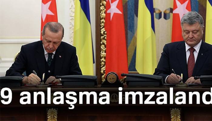 Türkiye ile Ukrayna arasında 9 anlaşma imzalandı