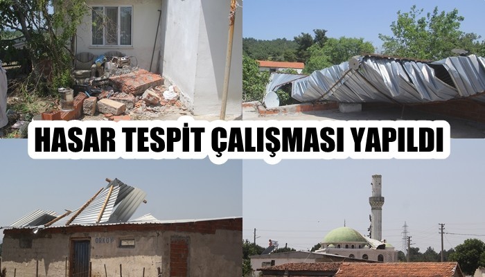 Çanakkale’de fırtınanın vurduğu bölgelerde hasar tespit çalışması yapıldı (VİDEO)