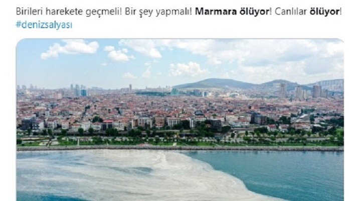 Sosyal Medyada ‘Marmara Denizi Ölüyor’ tepkisi