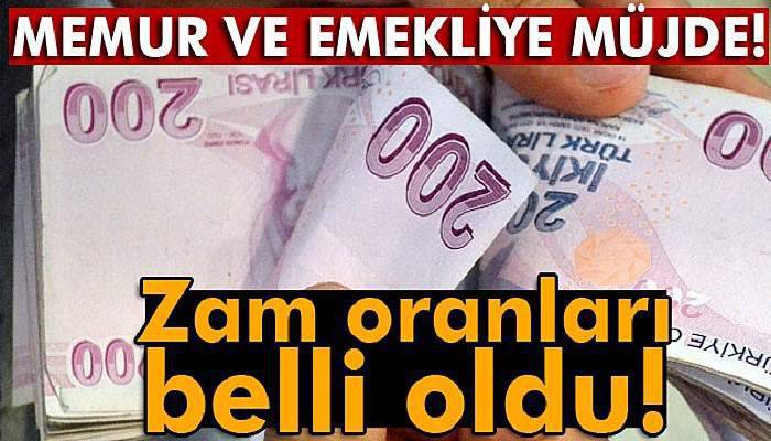 Memur ve emeklinin zam oranları belli oldu