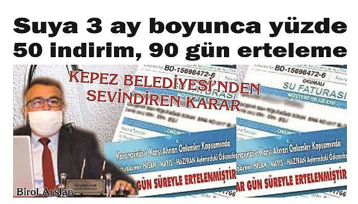 KEPEZ BELEDİYESİ’NDEN SEVİNDİREN KARAR
