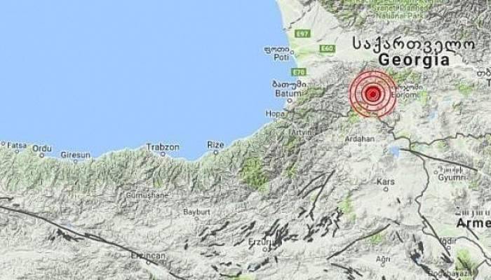  Türkiye-Gürcistan sınırında 4.1 şiddetinde deprem