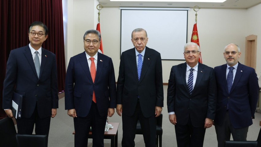 Cumhurbaşkanı Erdoğan Kore Dışişleri Bakanı Jin ile görüştü