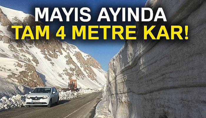 Mayıs ayında kar kalınlığı 4 metre!