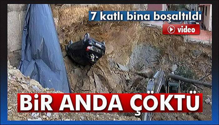 Maltepe'de göçük, 7 katlı bina boşaltıldı