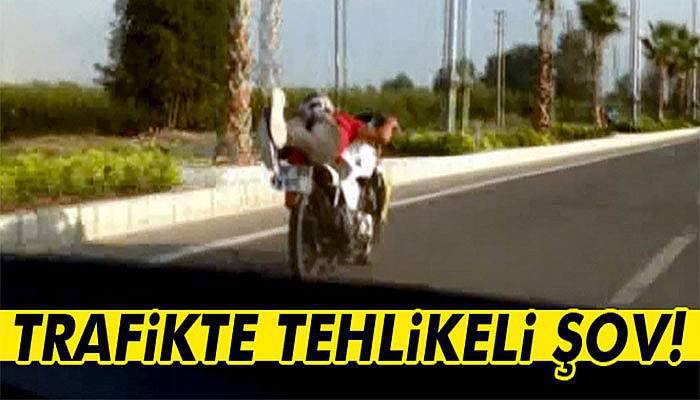 Trafikte tehlikeli şov