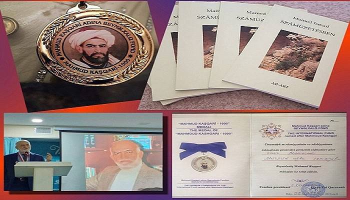 Prof. Dr. İsmail’e Kaşgarlı Mahmut Diploması ve Madalyası