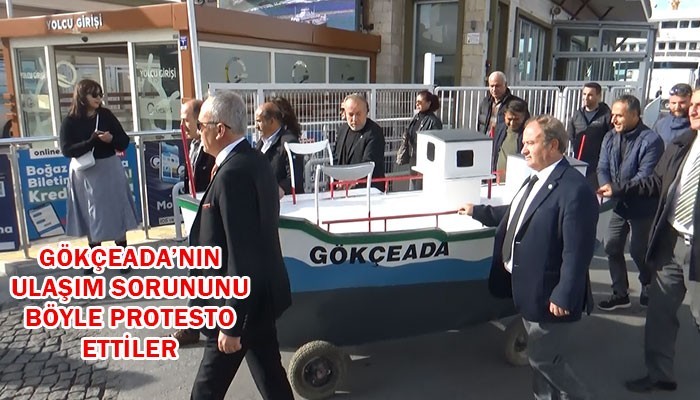 Gestaş'a maket gemili protesto! (VİDEO)