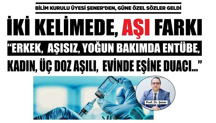 İKİ KELİMEDE, AŞI FARKI 