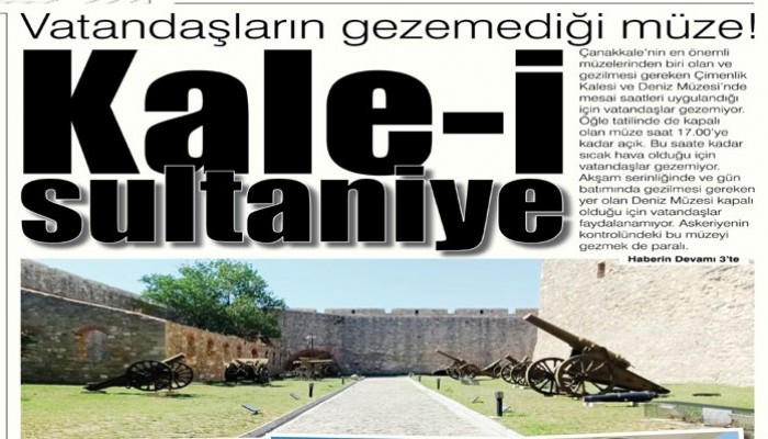 Vatandaşların gezemediği müze!