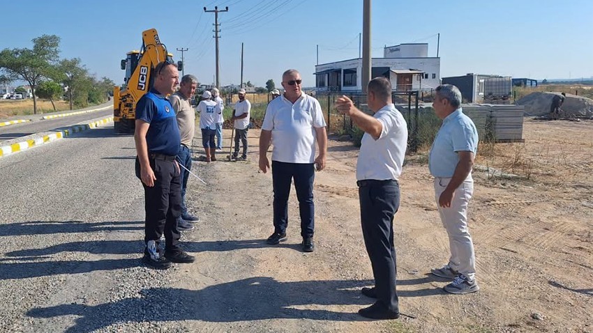 Geyikli Belediyesi Sahil Yolunu Yeniliyor