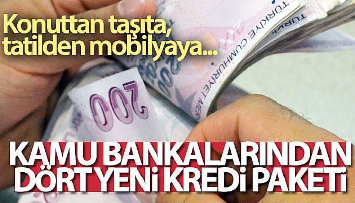 Kamu bankalarından yeni kredi paketi