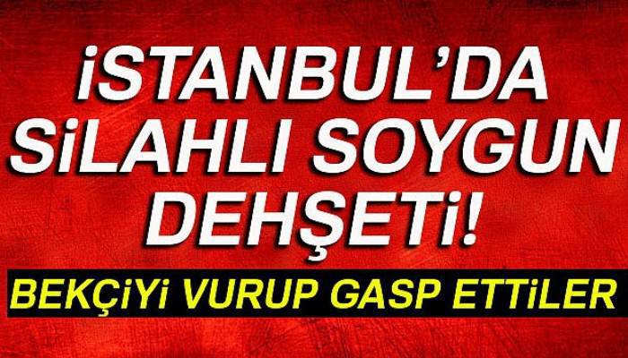İstanbul'da silahlı soygun! Yüklü miktarda parayı gasp ettiler